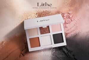 NEW Lithe Beauty Astral Eyeshadow Palette 6 Shade Neutral Shimmer Matte Travel